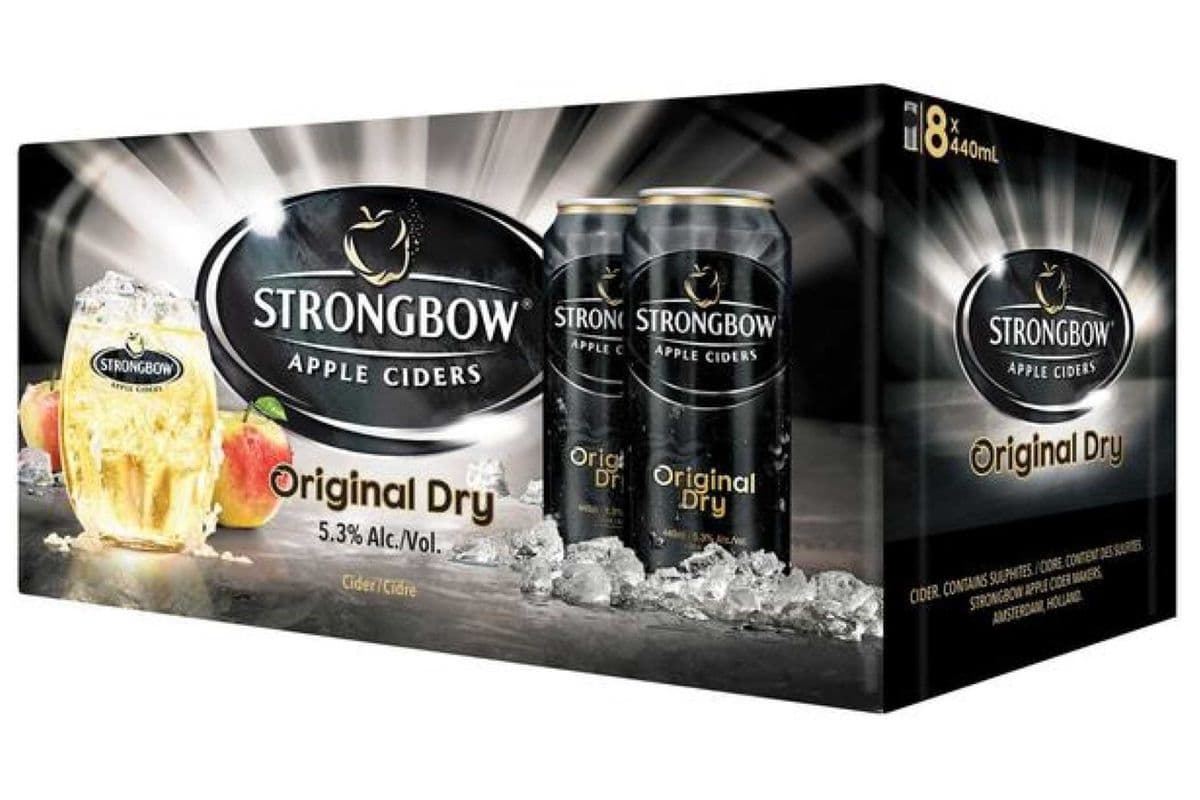 Strongbow Original Dry Apple Cider (8 Tall Cans) (8 x 440 mL)