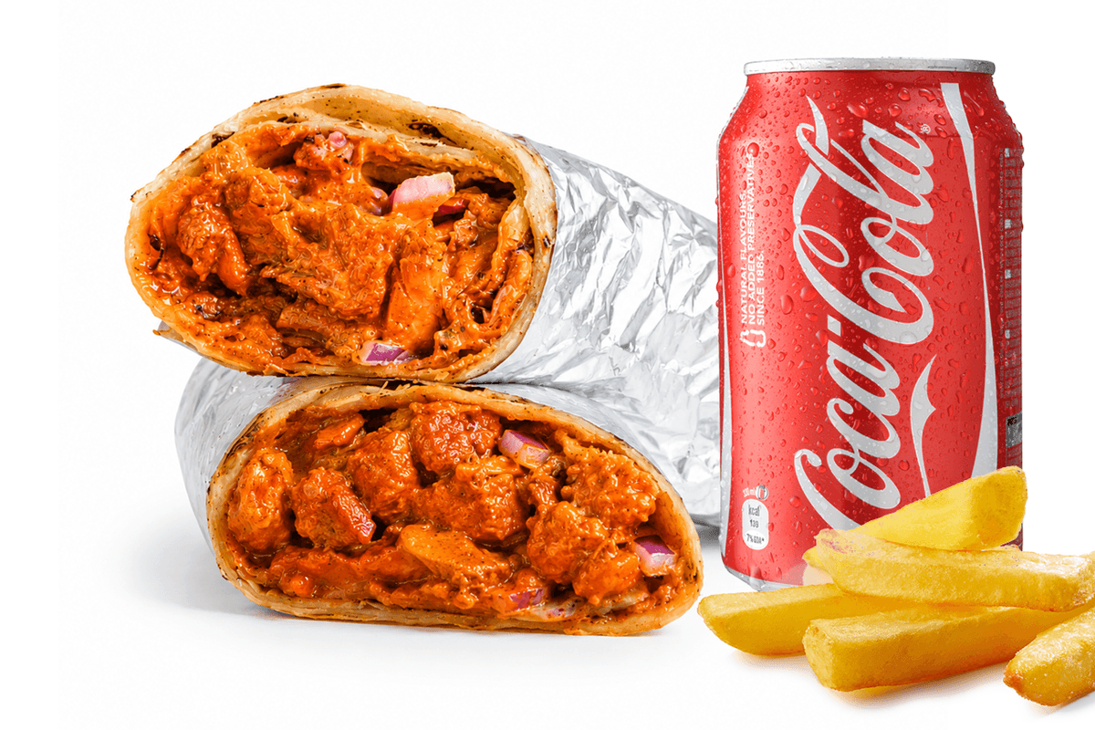 Butter Chicken Roll Meal