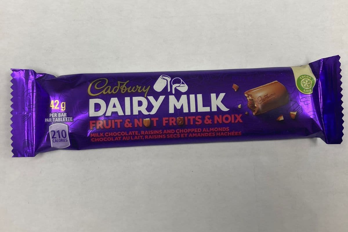 Cadbury Dairy Milk Fruit & Nut Chocolate (42g) (210 Cal)