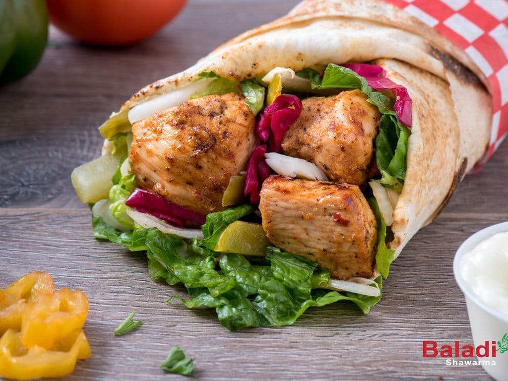 Shish Tawouk Wrap