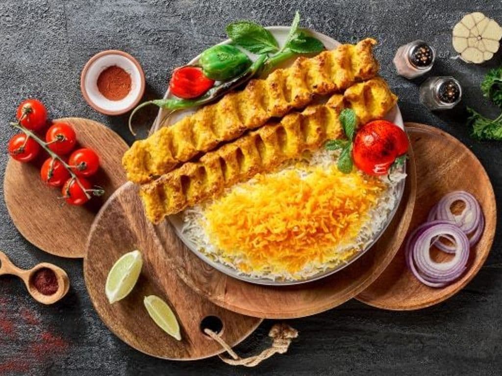Chicken Koobidehکباب کوبیده مرغ