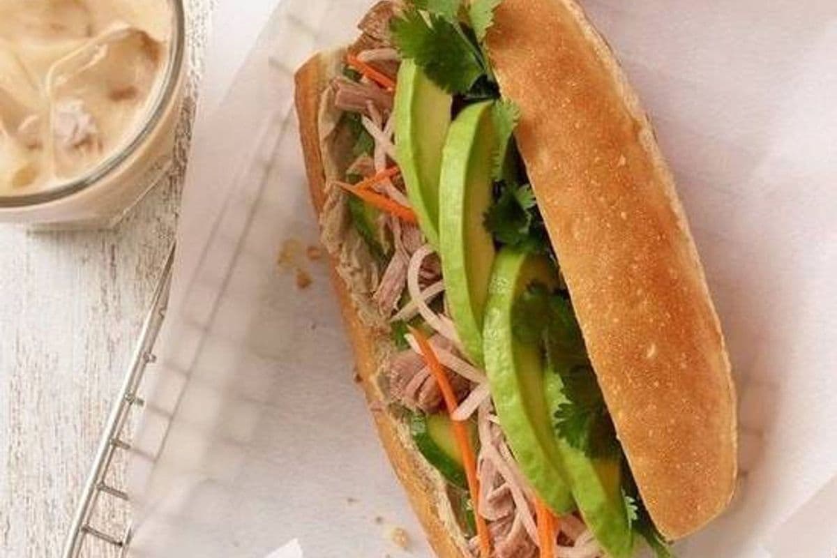 V6-Vegetarian Banh Mi Sandwich