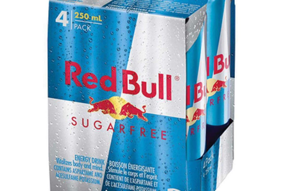 Red Bull Sugar free (pack of 4- 250ml)