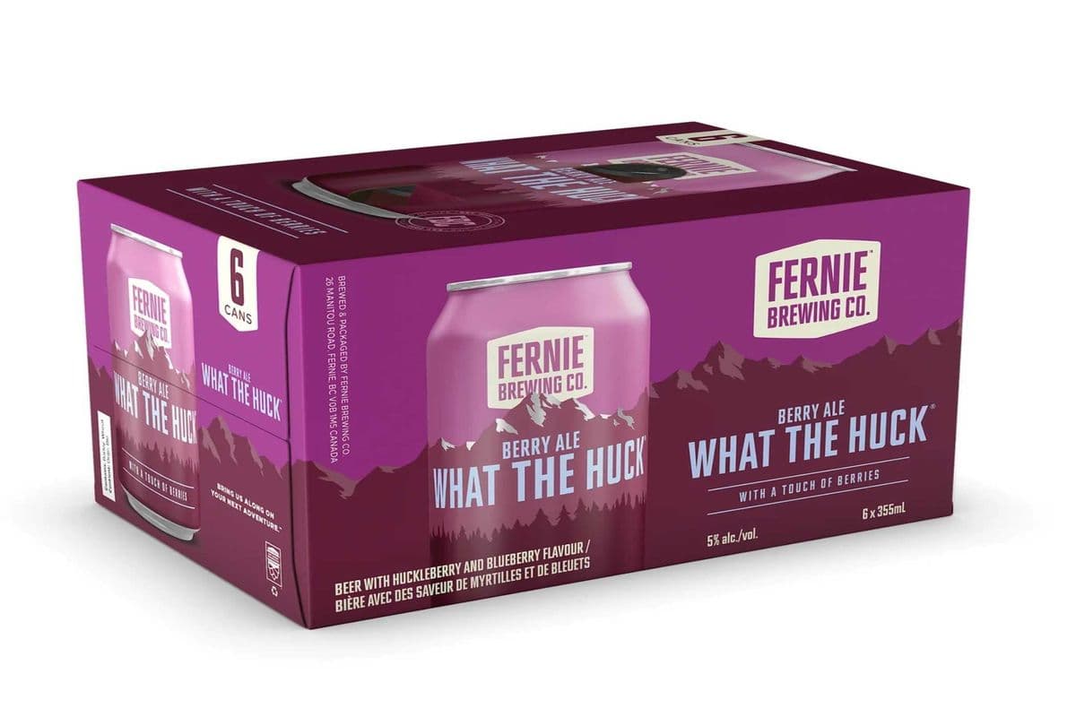 Fernie Brewing What the Huck Huckleberry (6 x 355 ml Cans)