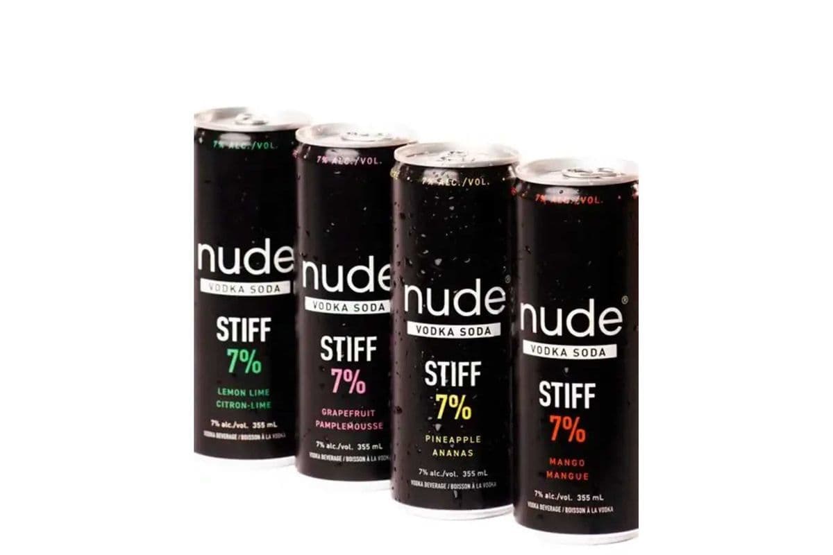 Nude Stiff 7% Vodka Soda Mixer (12 x 355ml can)