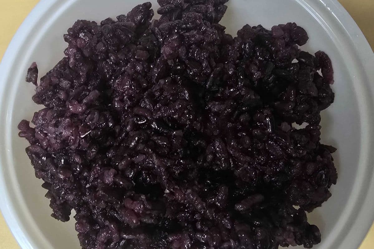 Steamed Black Rice