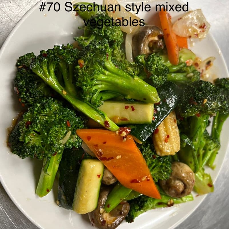 70. Szechuan-Style Mixed Vegetables