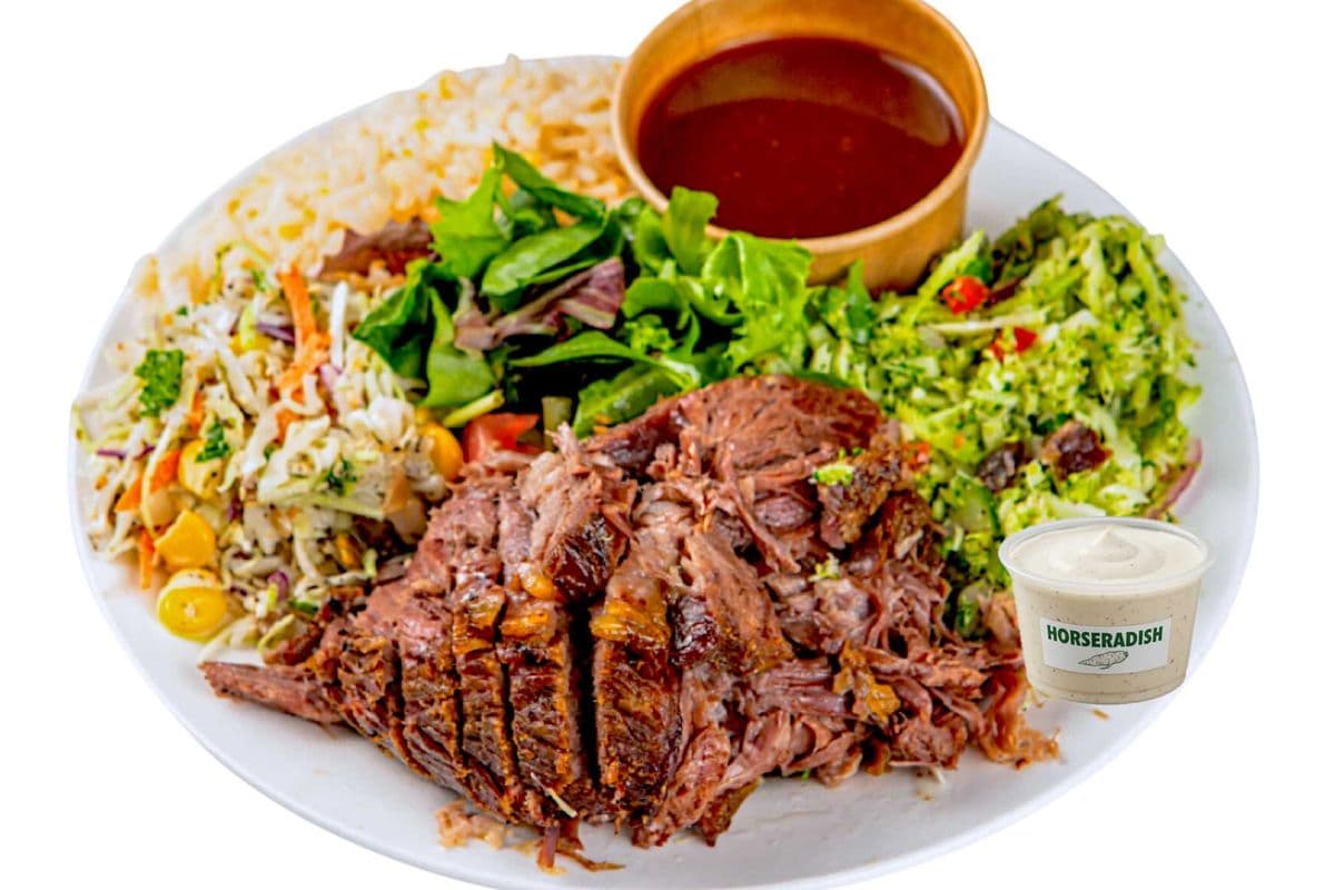 Salad Rice Beef Meal