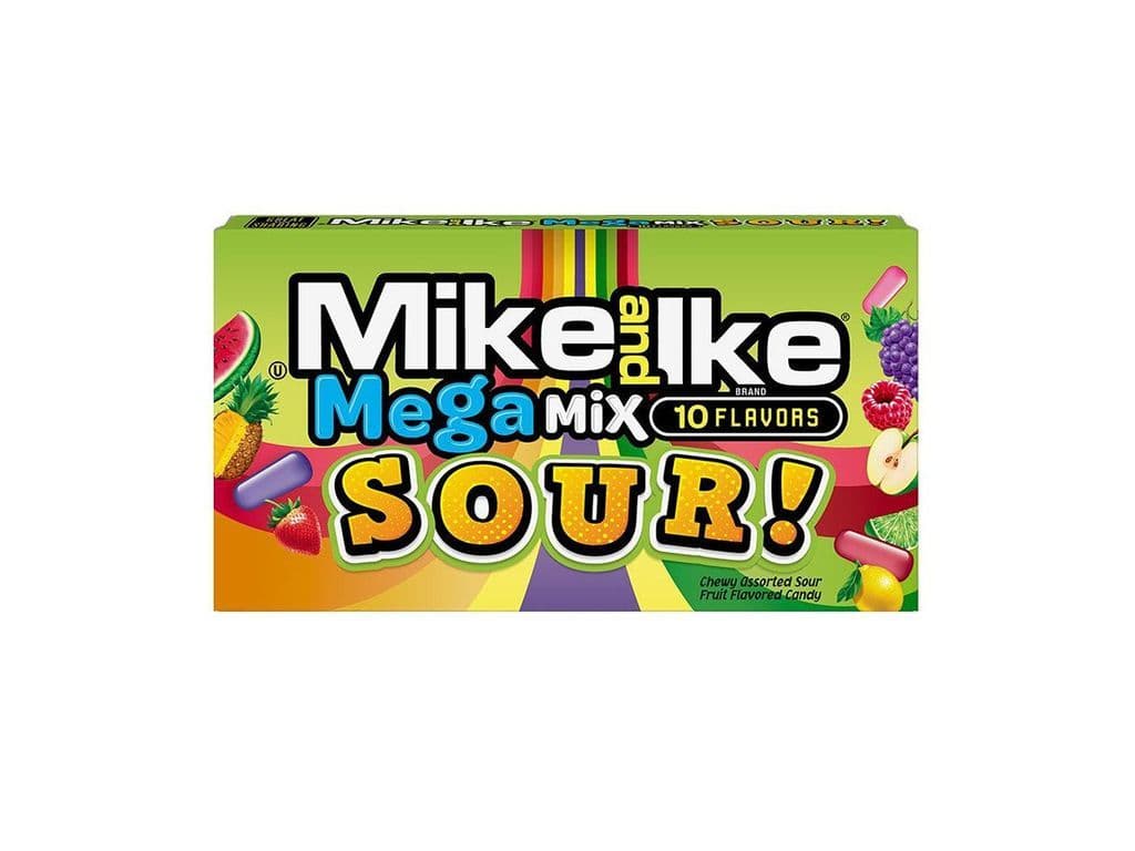 Mike and Ike Mega Mix Sour 120g Fruit Candy Jelly Beans