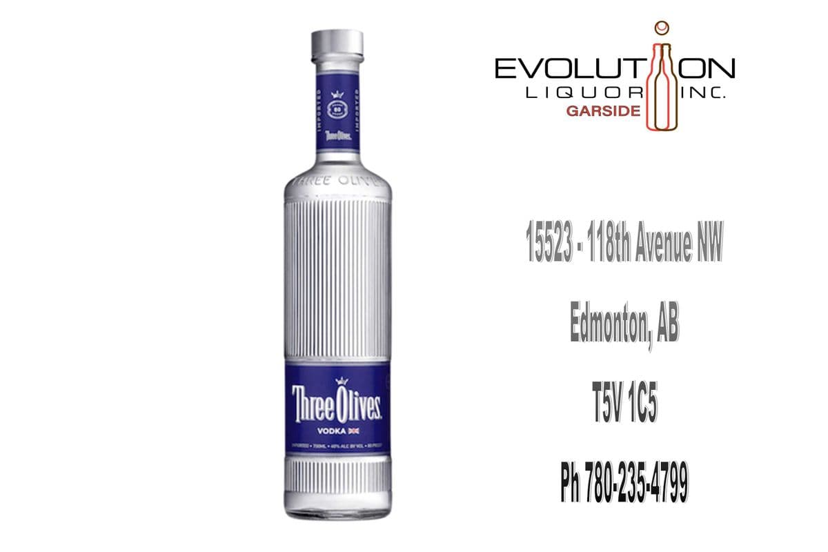 Three Olives Vodka 0750G (1 x 750ml Glass Bottle)