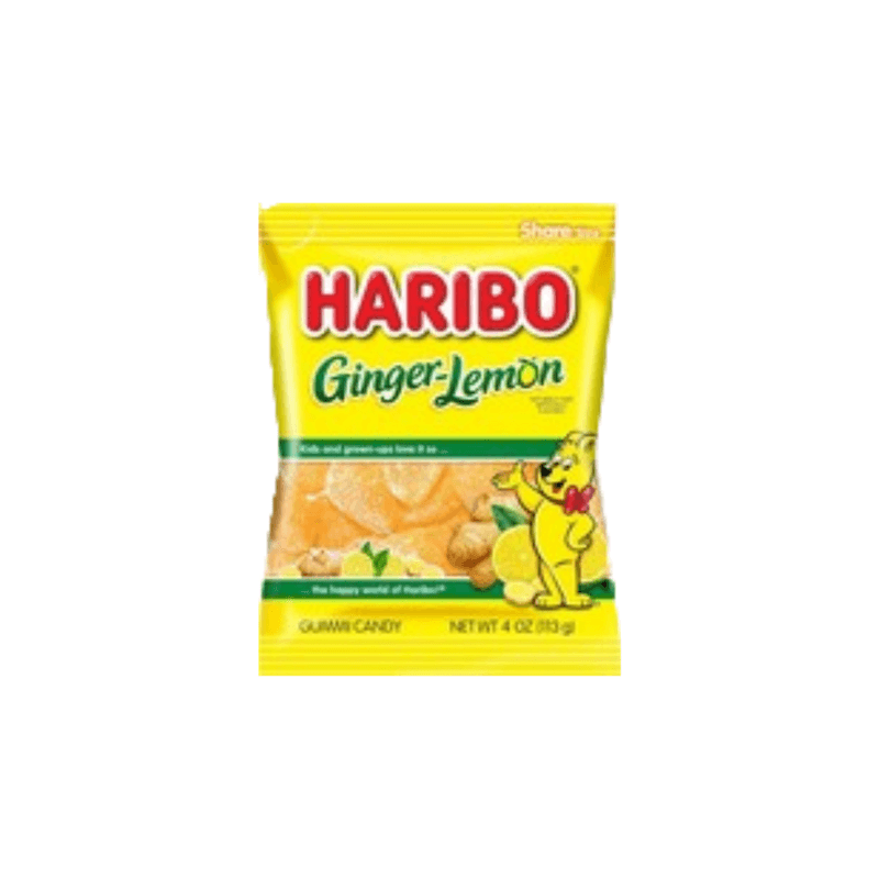 Ginger Lemon Haribo Peg Bag - USA (4oz)