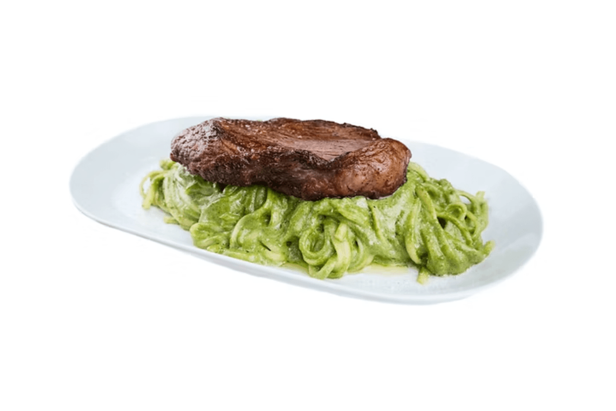 Tallarines Verdes con Picanha