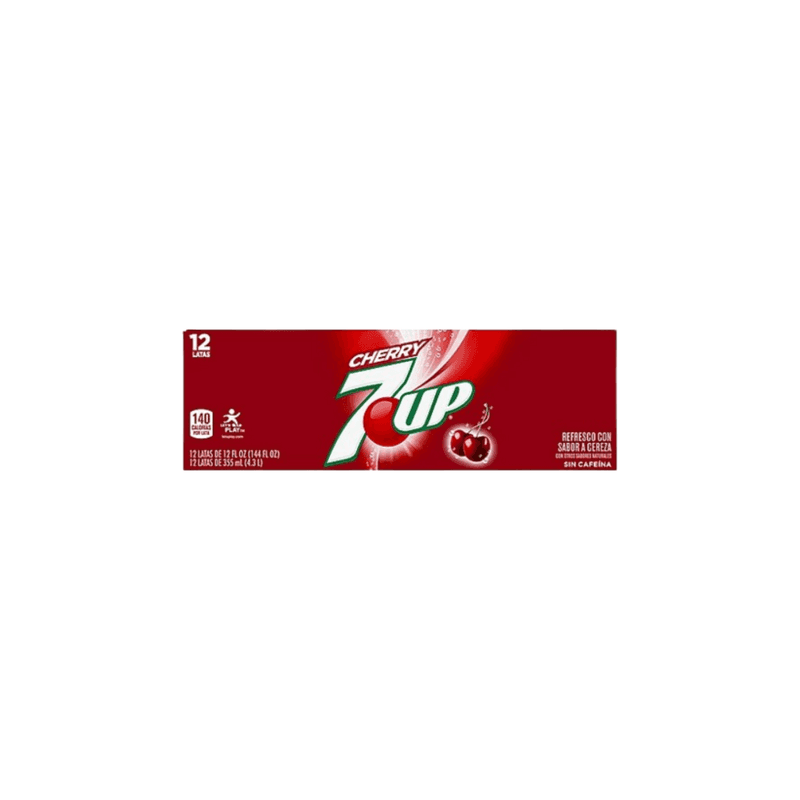 7-Up Cherry Flavor 12-Pack - USA (355ml)