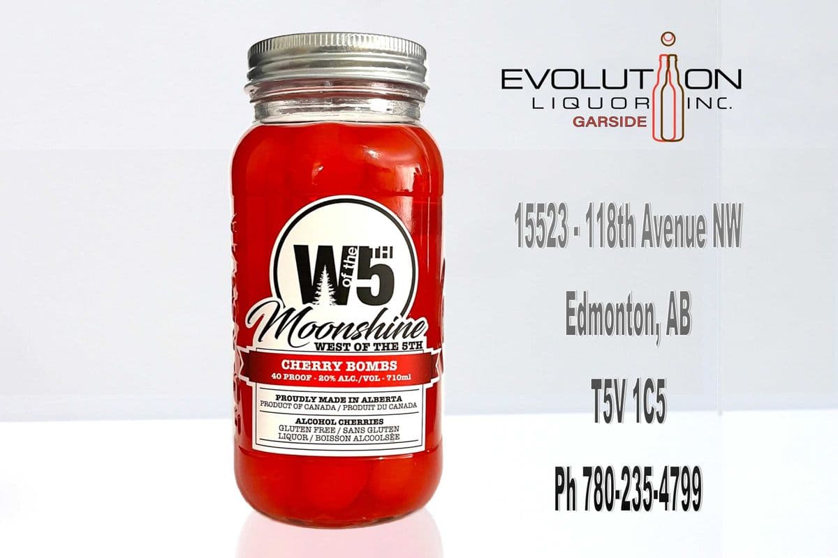 West of the 5th Moonshine Cherry Bombs 0750G (1 x 710ml Glass Mason Jar)