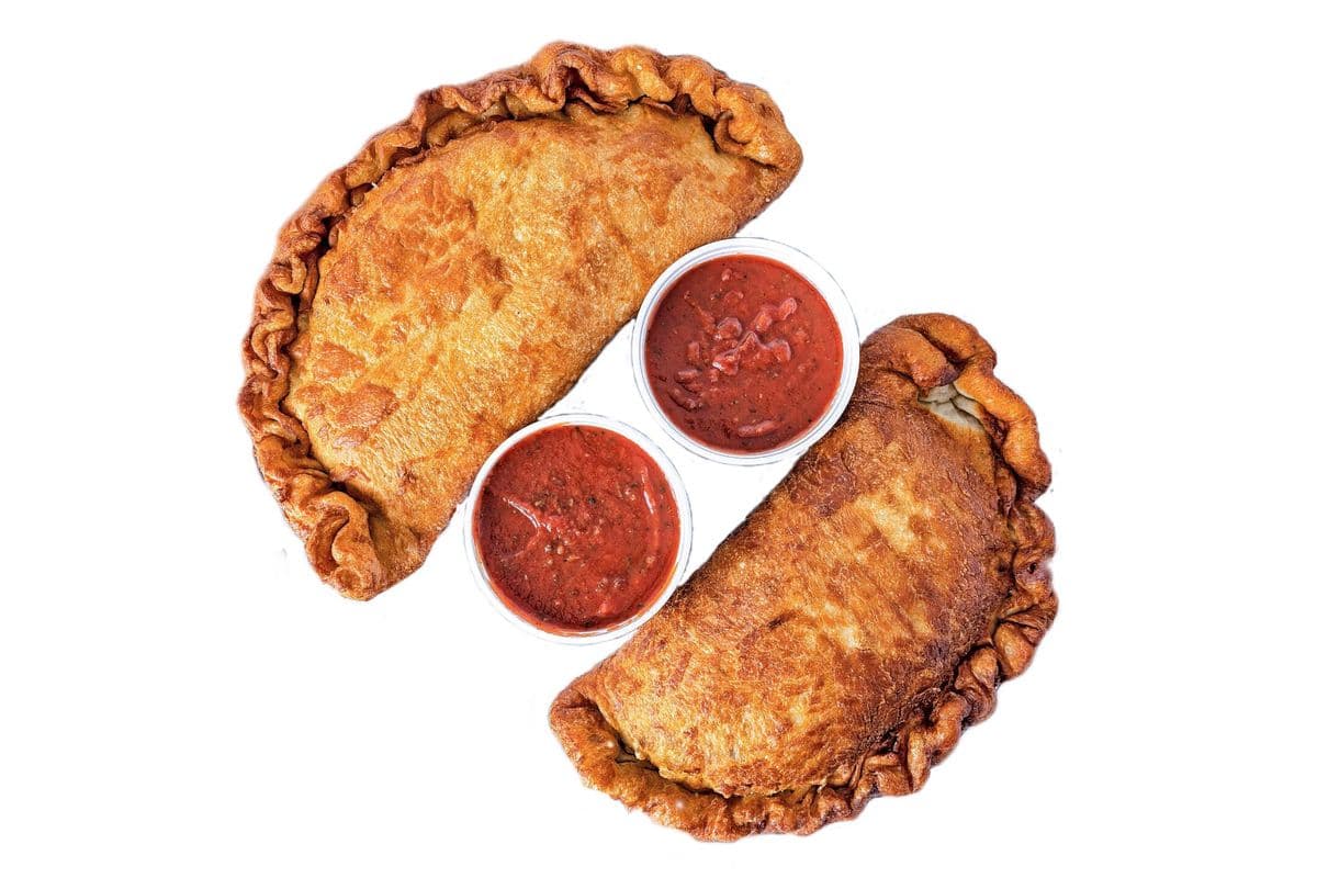 Two Small Six-Topping Combined Panzerottis