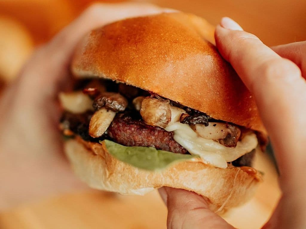 Burger brie et champignons Impossible / Bris & Mushroom Burger Impossible