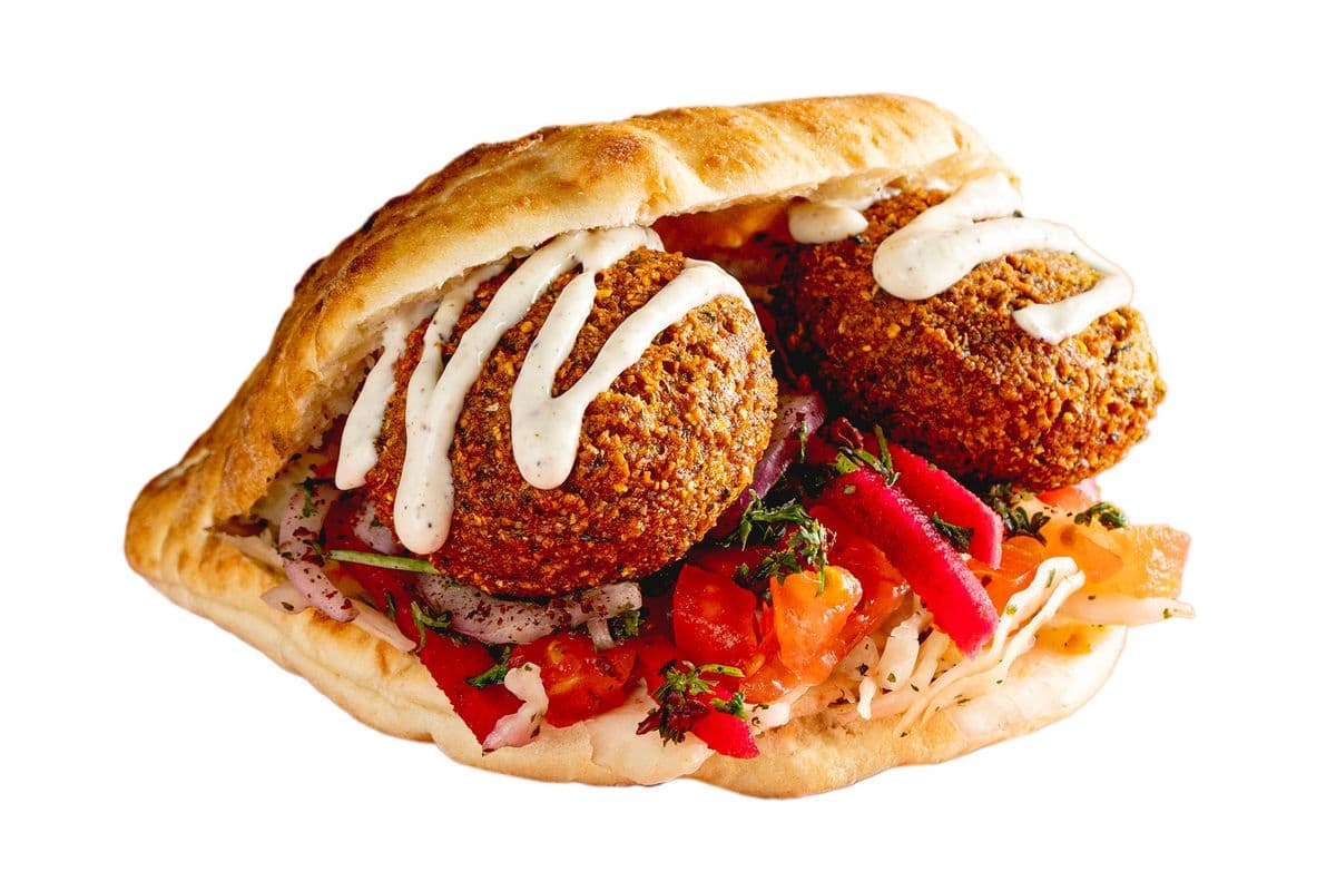 Oven Baked Falafel Pita