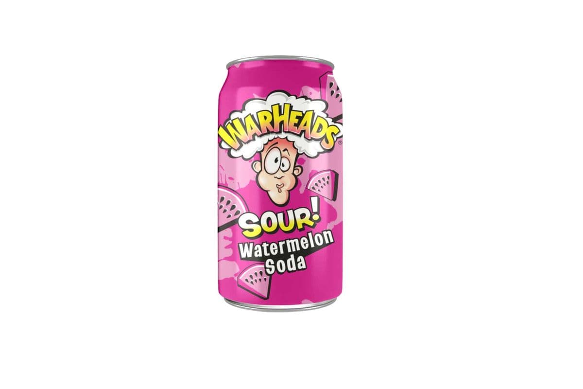 Warheads Sour Watermelon Soda 355mL