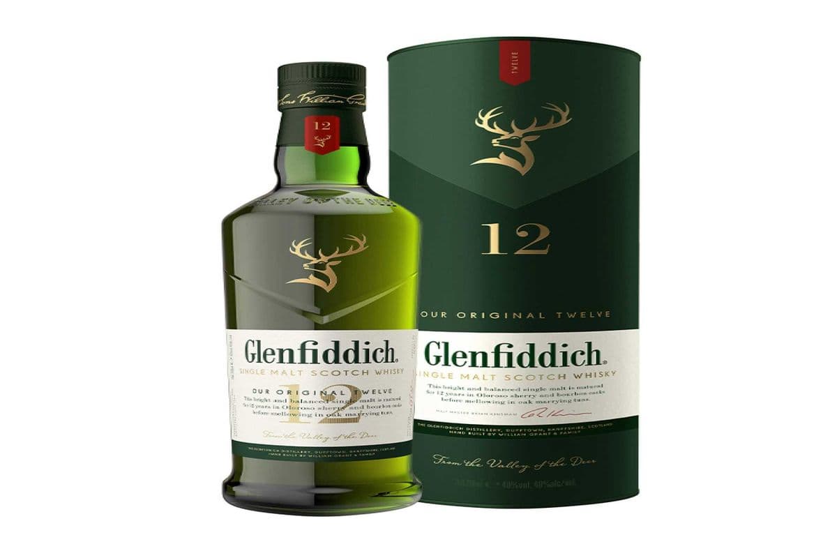 GLENFIDDICH 12 YEAR SINGLE MALT SCOTCH WHISKEY 750ML (1 x 750ML )