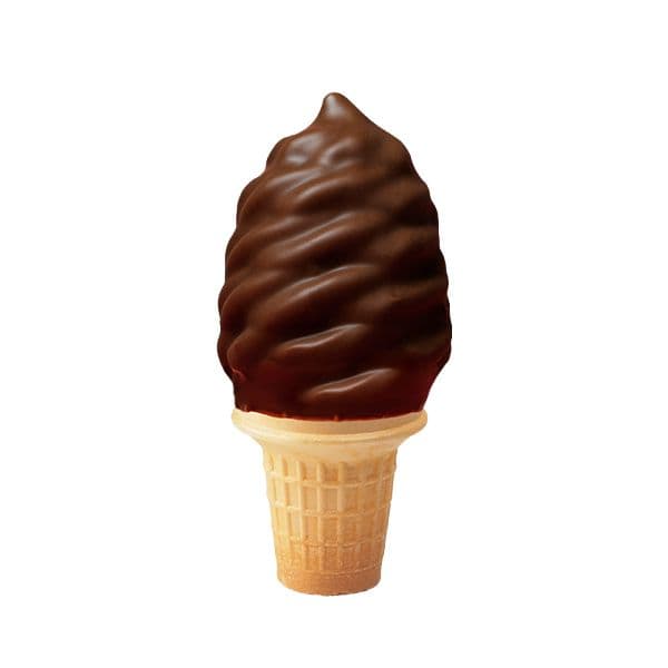 Soft ice cream dipped