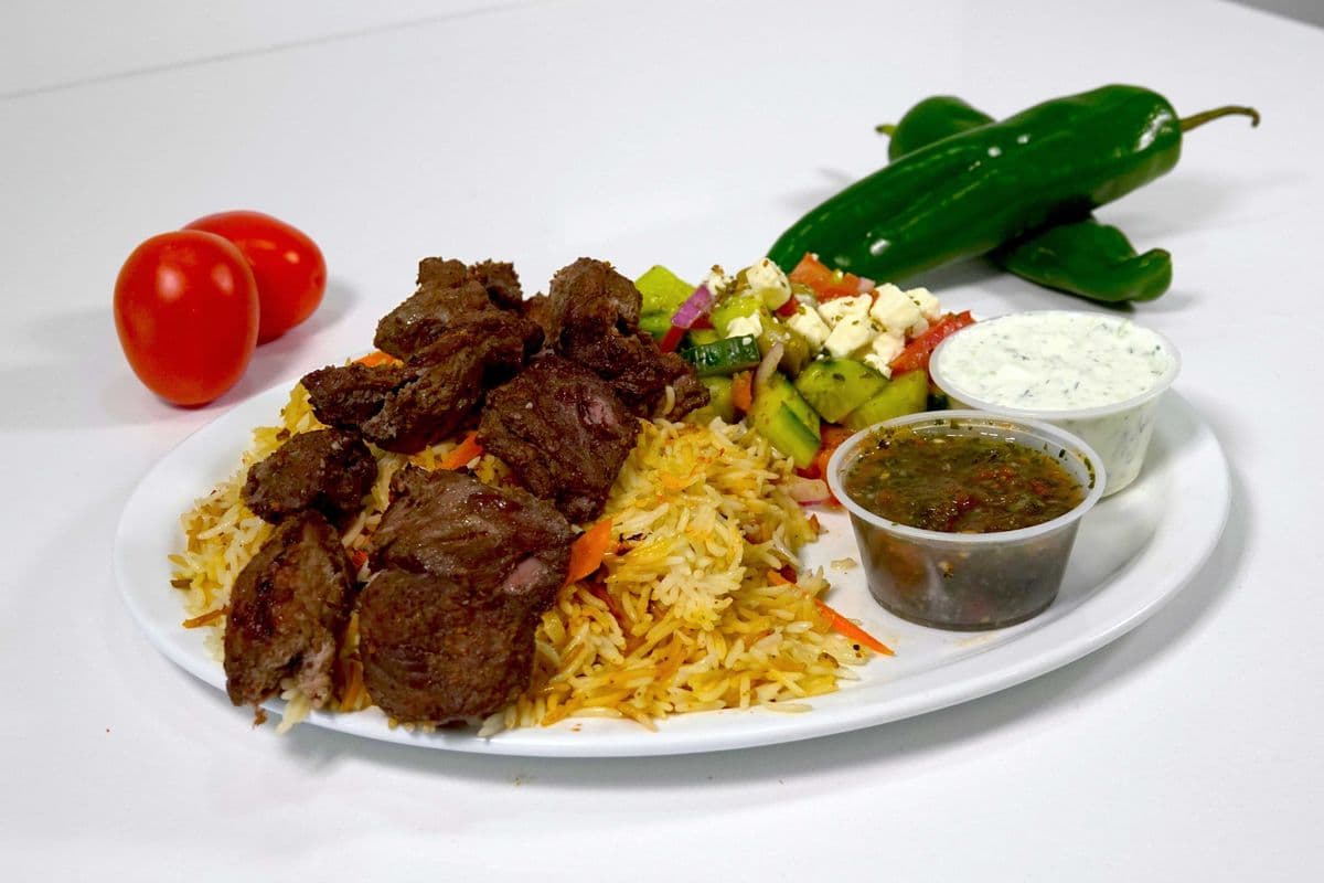 Lamb Kabob Platter