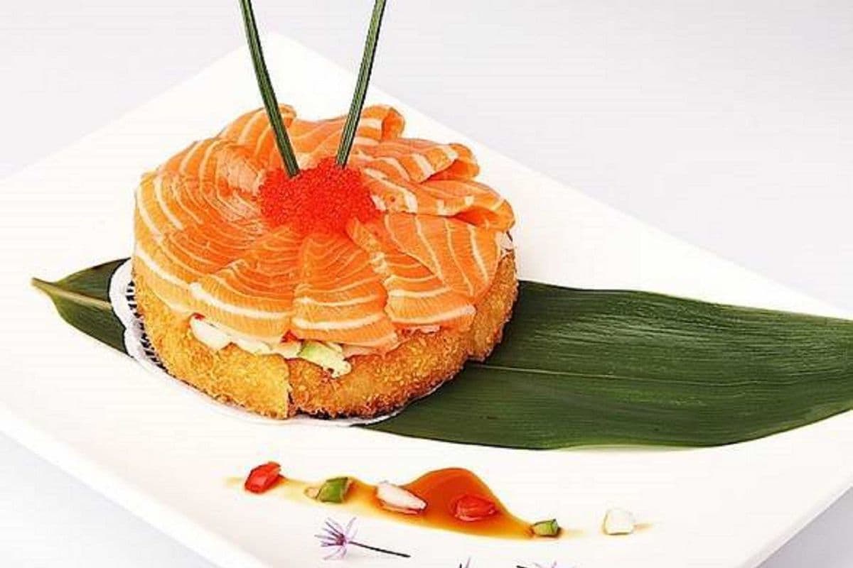 Salmon Sushi Pizza