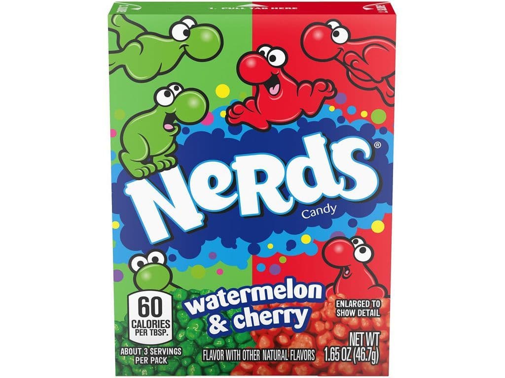 Nerds Watermelon and Cherry Crunchy Candies 46.7g Candy