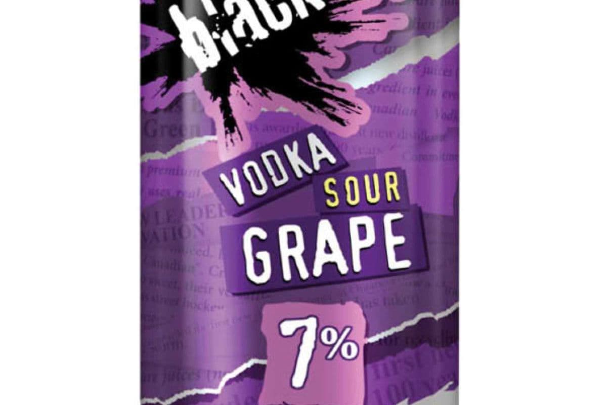 Black Fly Vodka - Sour Grape (1 x 473ml Can )