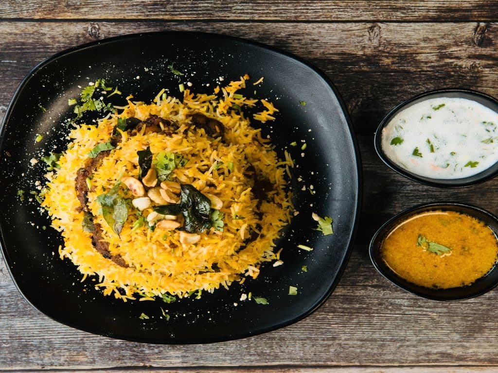 Kaju Mushroom Veg Biryani