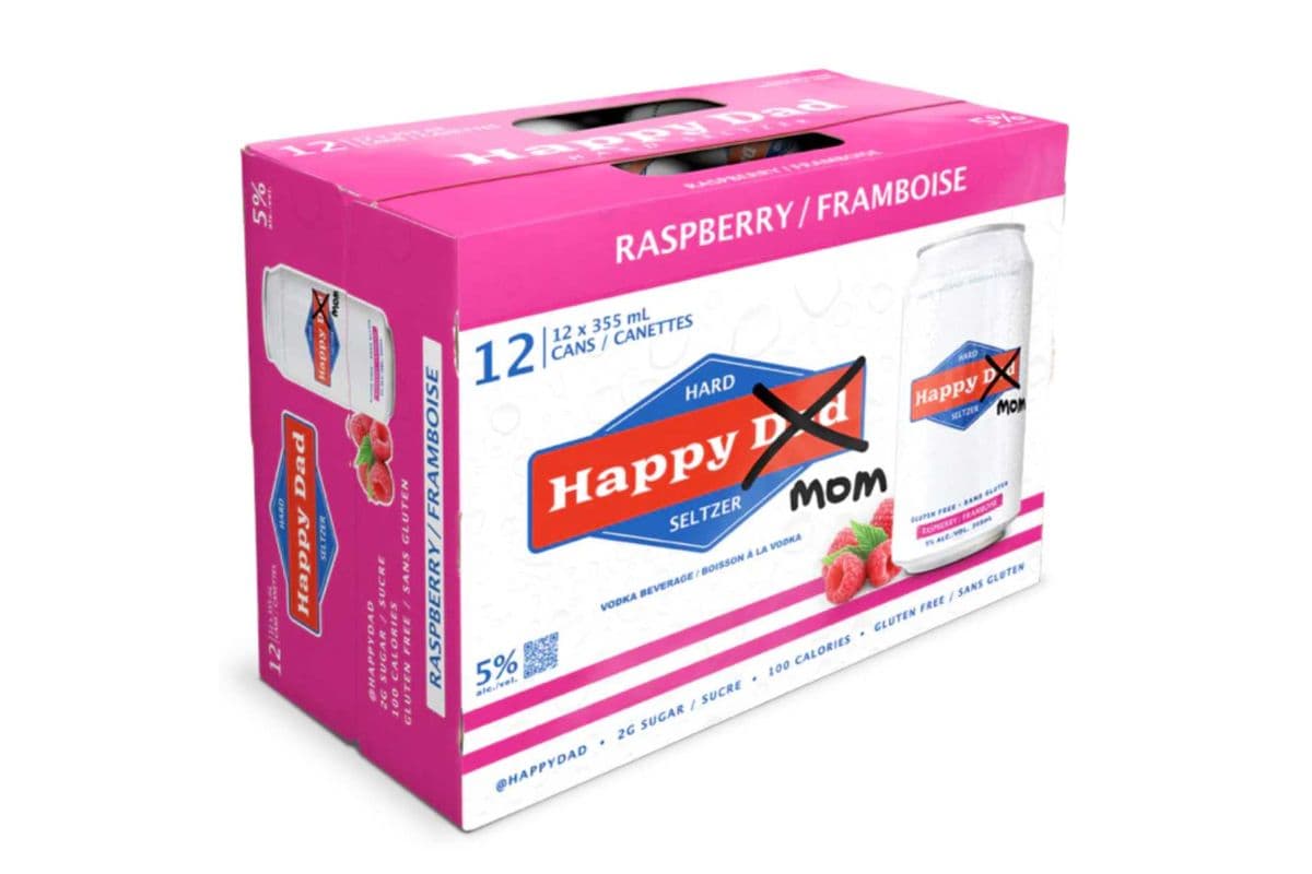 Happy Dad (Mom) Hard Raspberry Seltzer (12 x 355 ml)