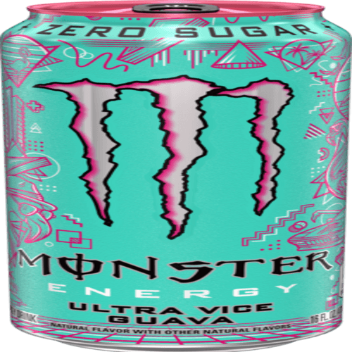 Monster Boisson Énergisante Mangue Ultra Goyave 473ml/ Monster Energy Drink Ultra Vice Guava 473ml