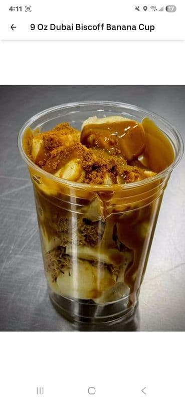 20 Oz Dubai Biscoff Banana Cup