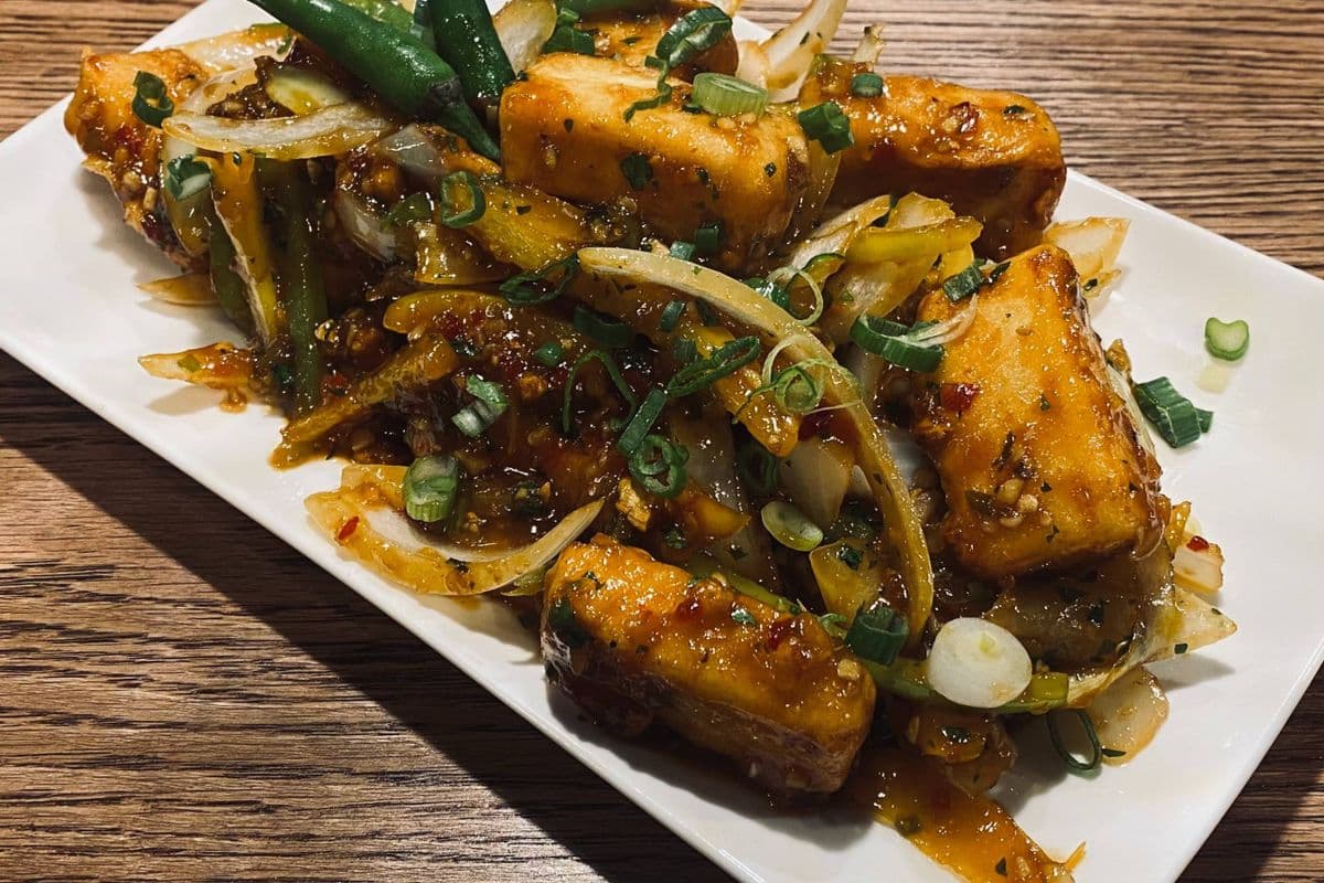 Vegetarian Chilli Paneer Gravy