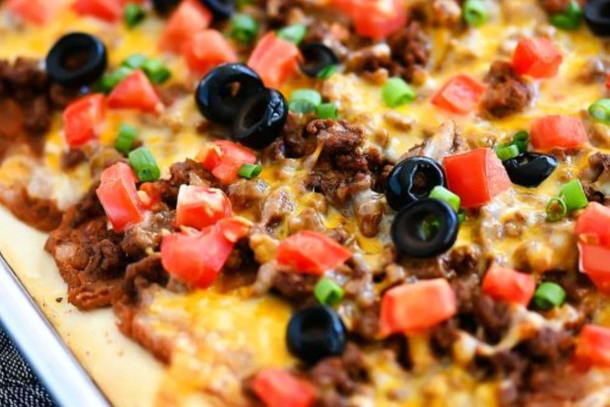 The Taco Pizza (GROUND BEEF)