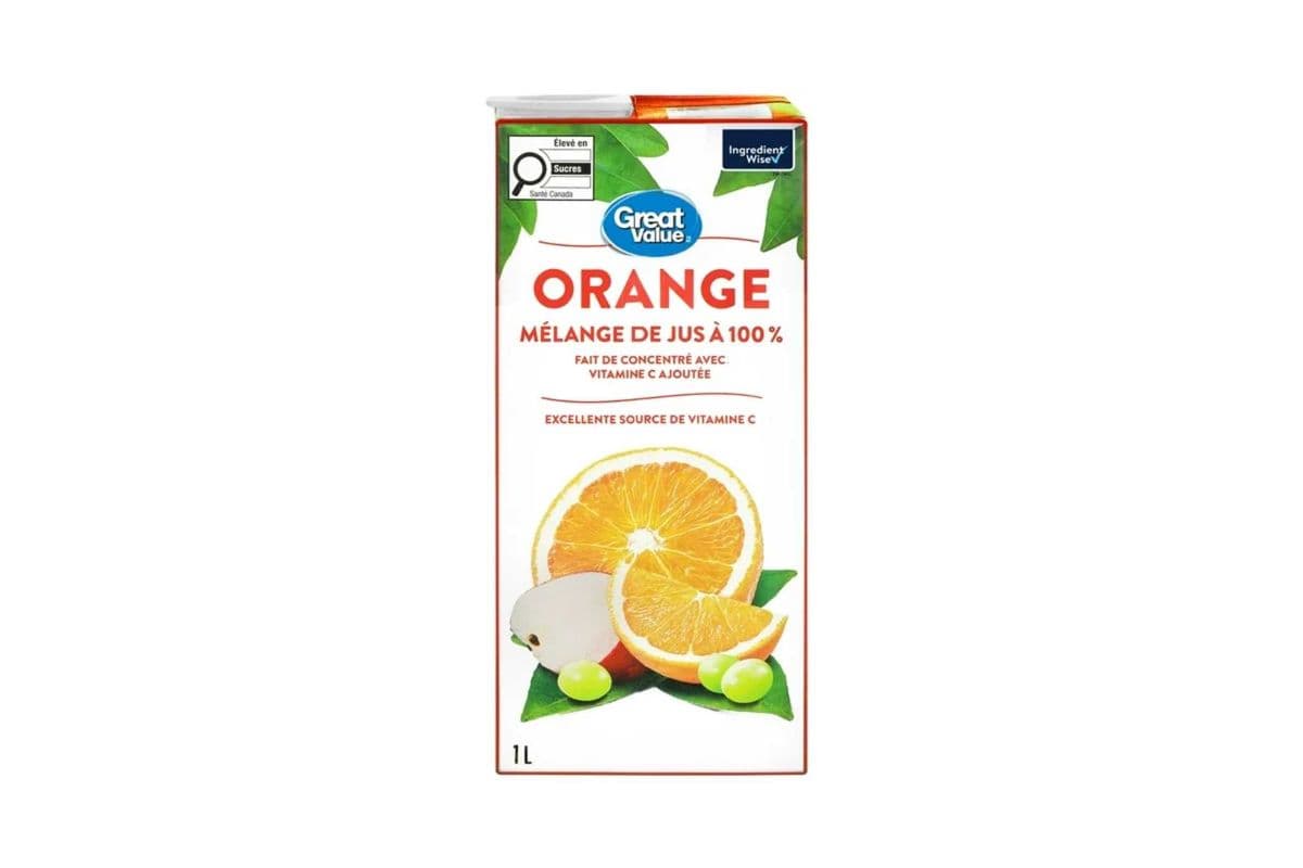 Great Value Orange Juice from concentrate, 1L (1L)