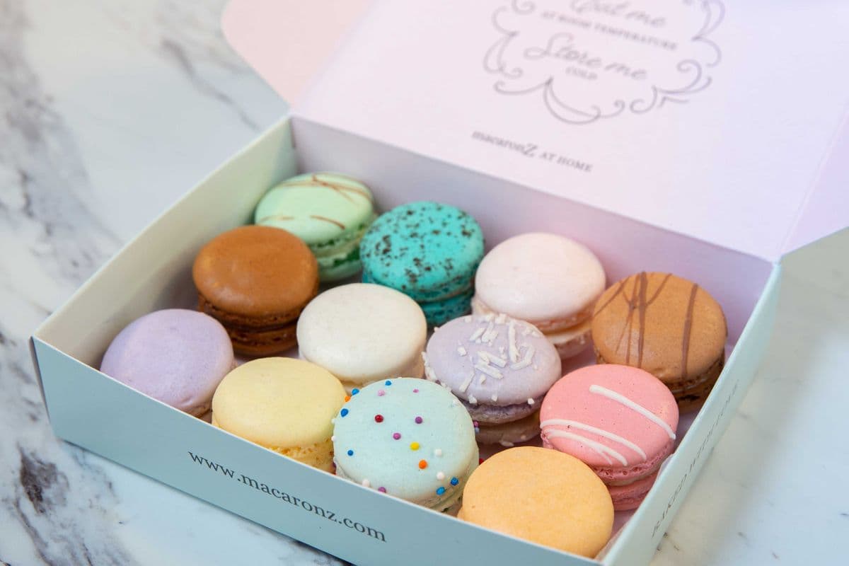 French Macaron Box (One Dozen Assorted)