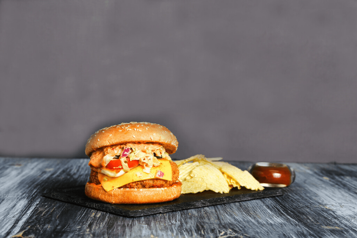 Crispy Chickpea Burger