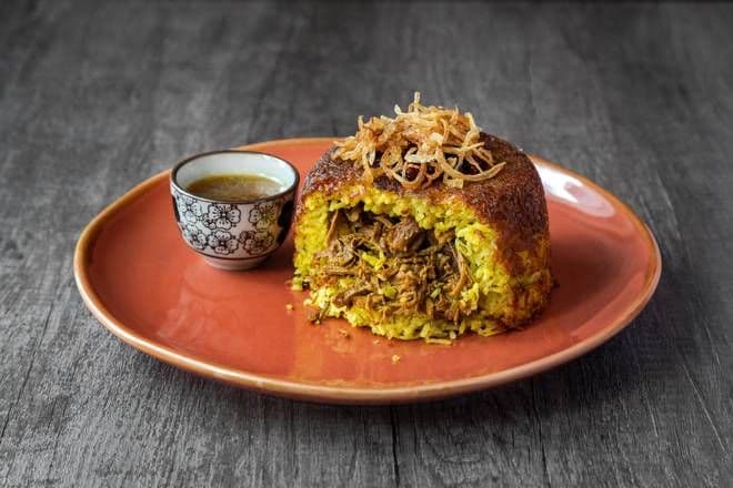 Baghali Polo Tahchin