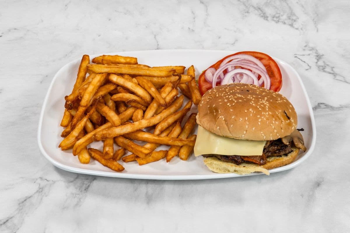 Bacon Mushroom Swiss Burger