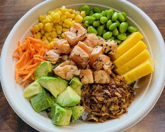 Ohana Torched Salmon Poke Bowl