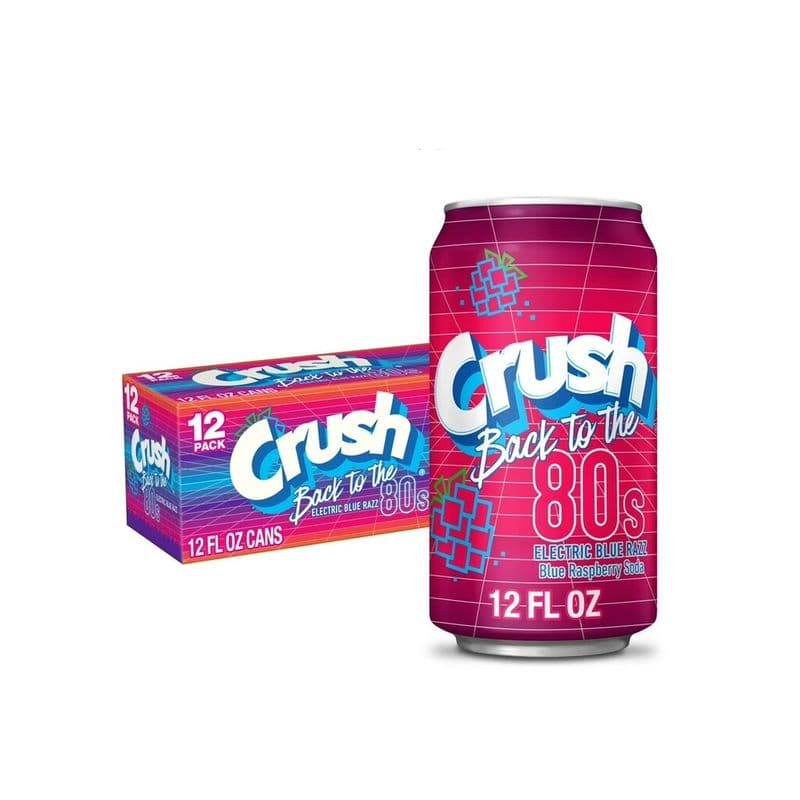 Crush Back to The 80'S Electric Blue Raz 12 Pack - USA (20% Off)