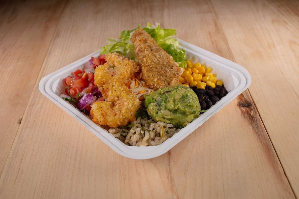 Crunchy Fried Shrimp and Fish Bowl