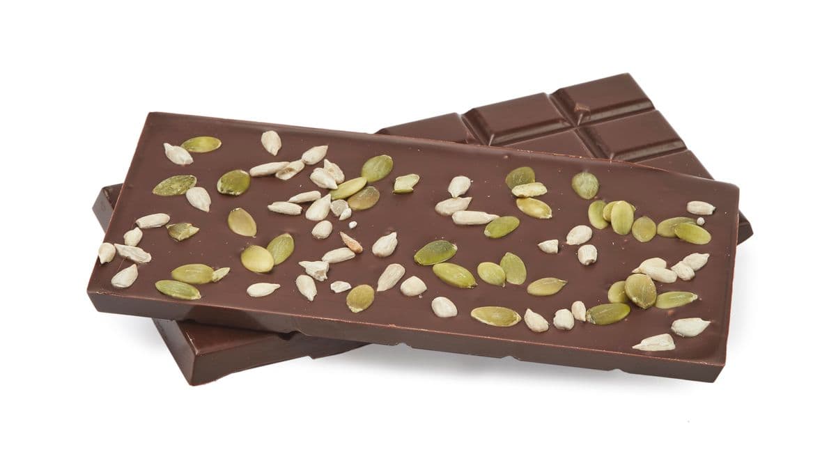 Organic Seeds and Dark Chocolate Bar