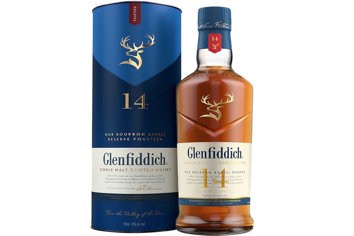 GLENFIDDICH 14 YR SCOTCH WHISKY 750 ML (1 x 750ML)