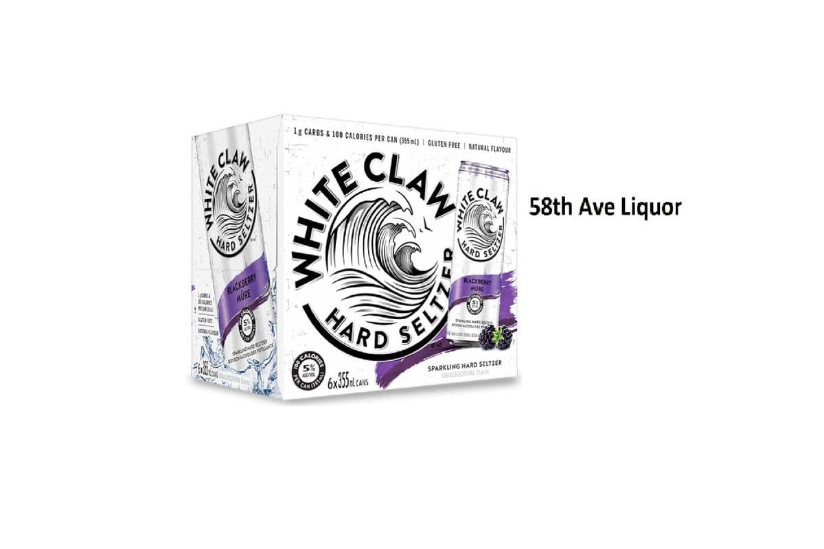 WHITE CLAW BLACKBERRY CANS (1 x 6x355ML)