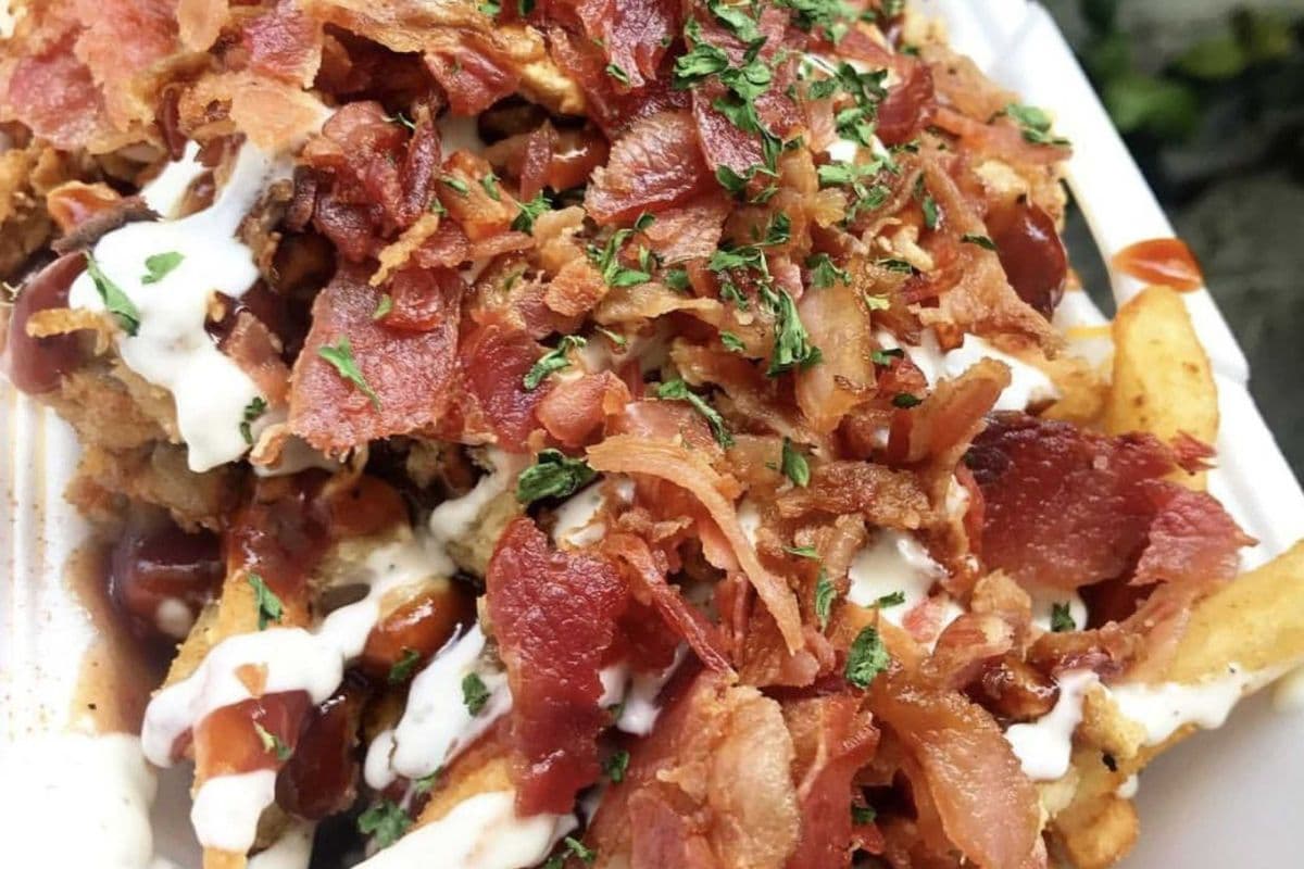 BBQ CHICKEN BACON RANCH FRIES