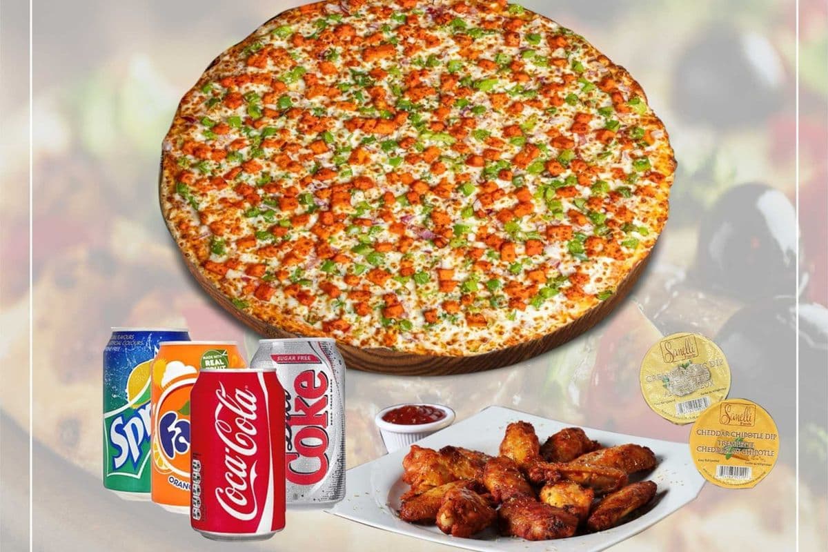 One Large Pizza and Wings Combo