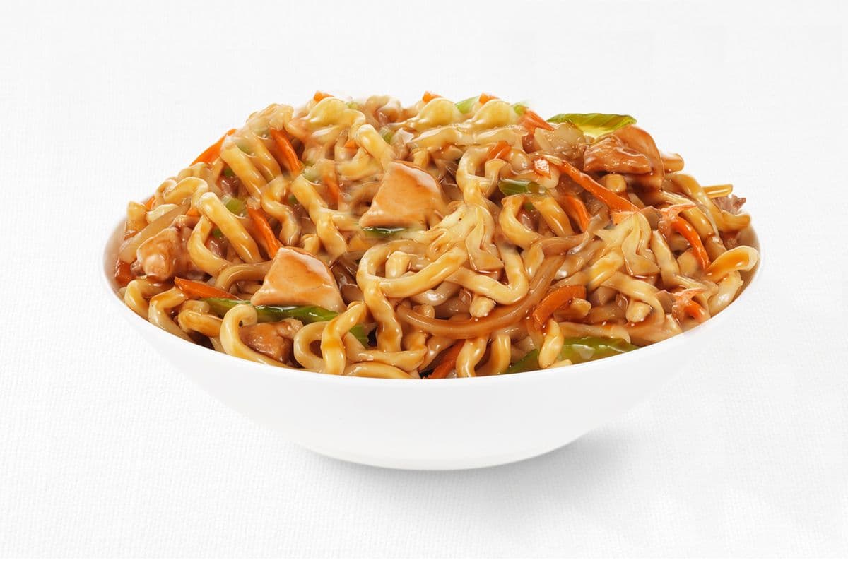 Shanghai Noodles with Chicken and Shrimp