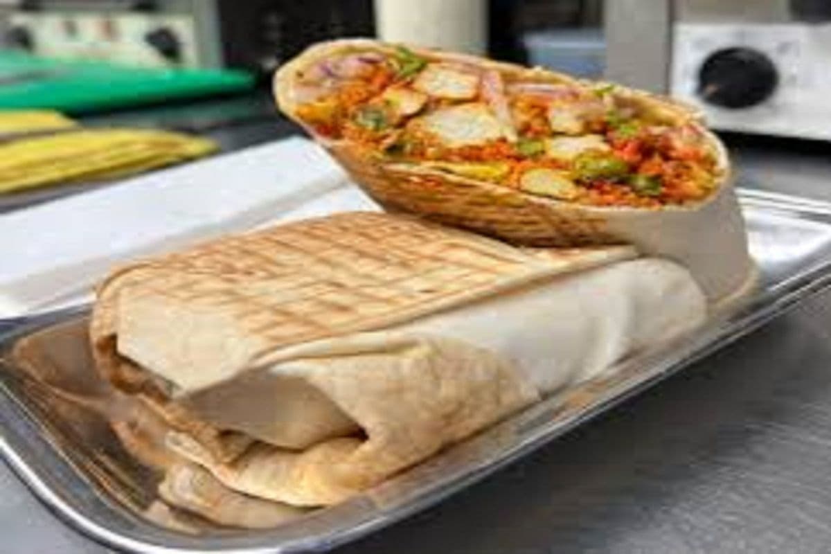 Butter Chicken Shawarma Wrap