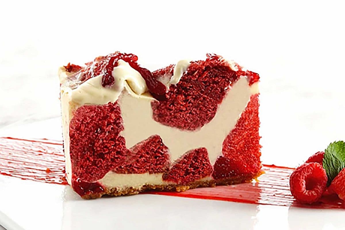 Raspberry Marble Cheesecake